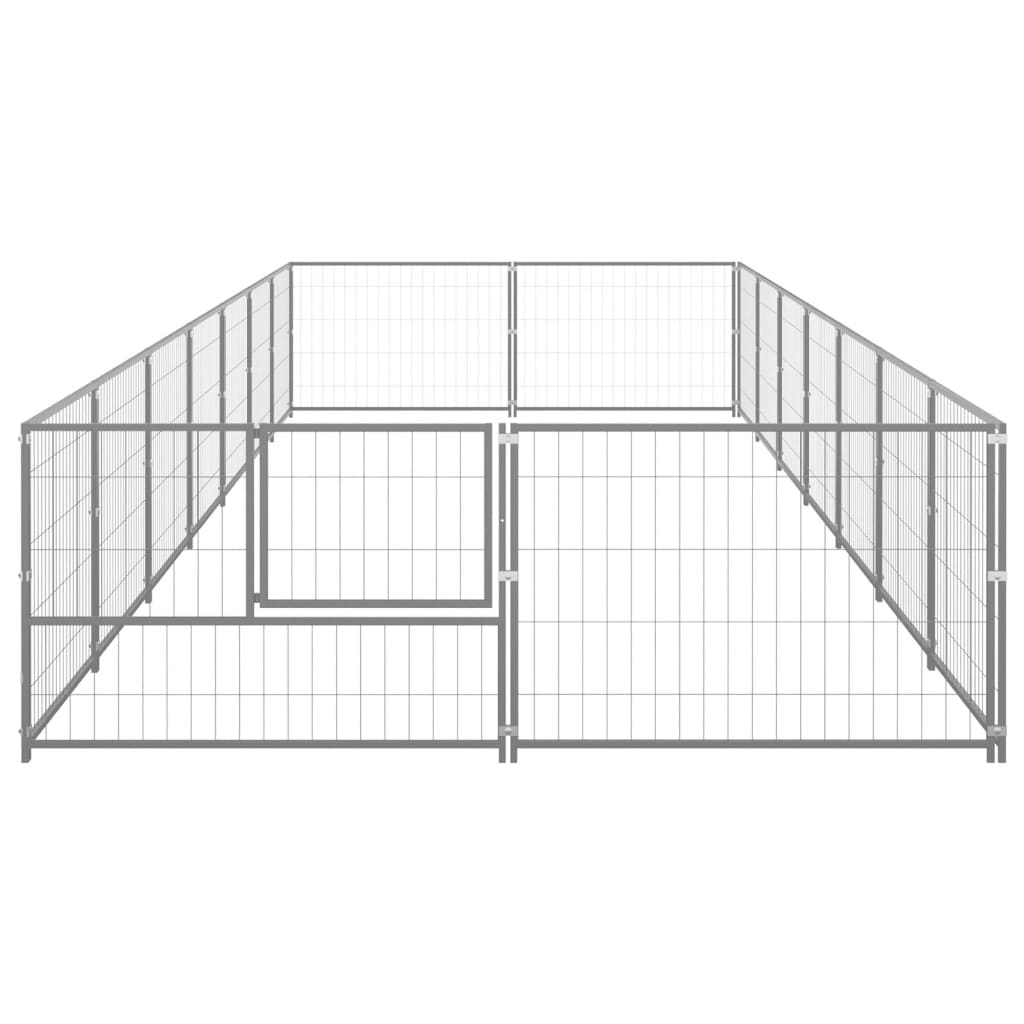 NNEVL Dog Kennel Silver 14 m² Steel