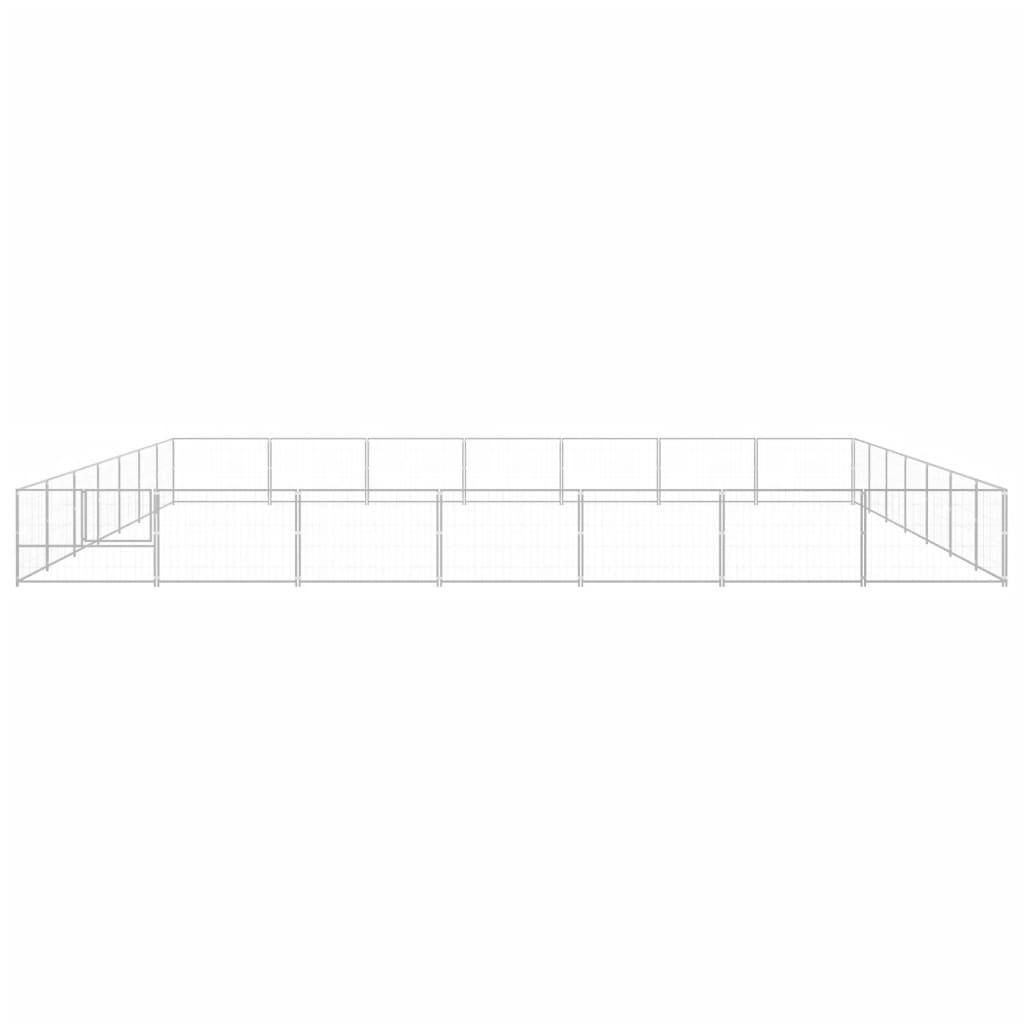 NNEVL Dog Kennel Silver 49 m² Steel-2