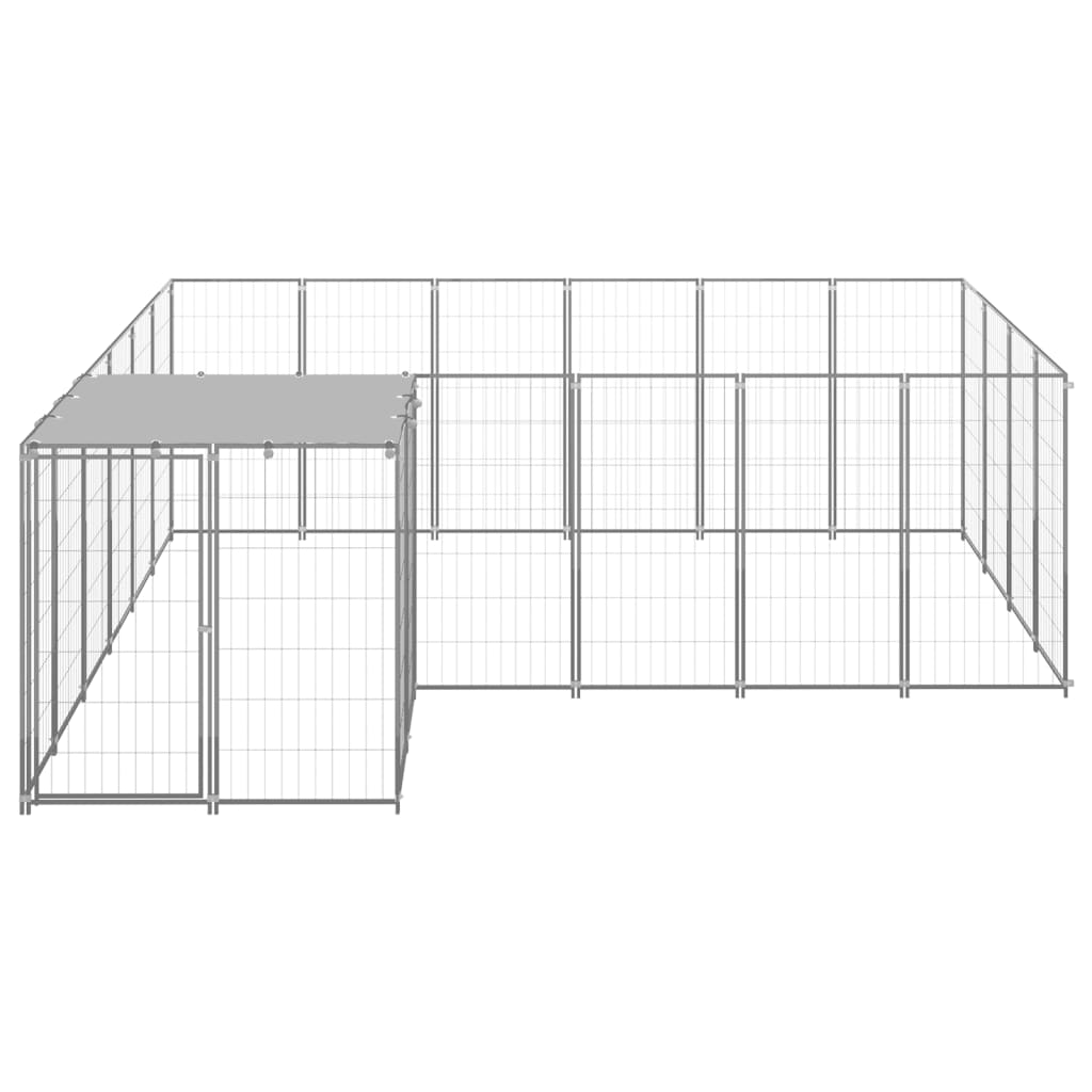 NNEVL Dog Kennel Silver 8.47 m² Steel-1