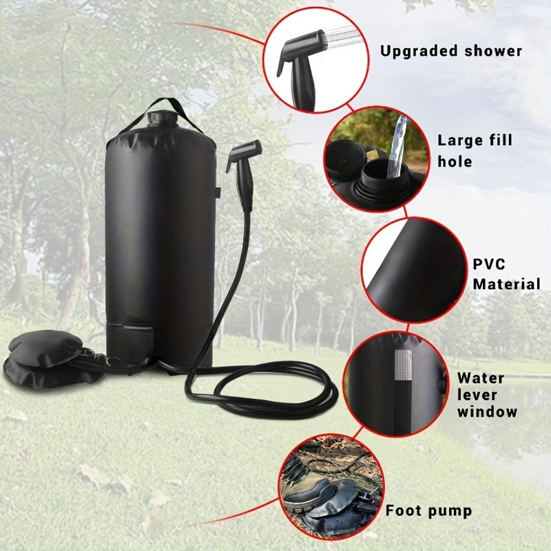 NNETM Shower Bag with Pump & Nozzle