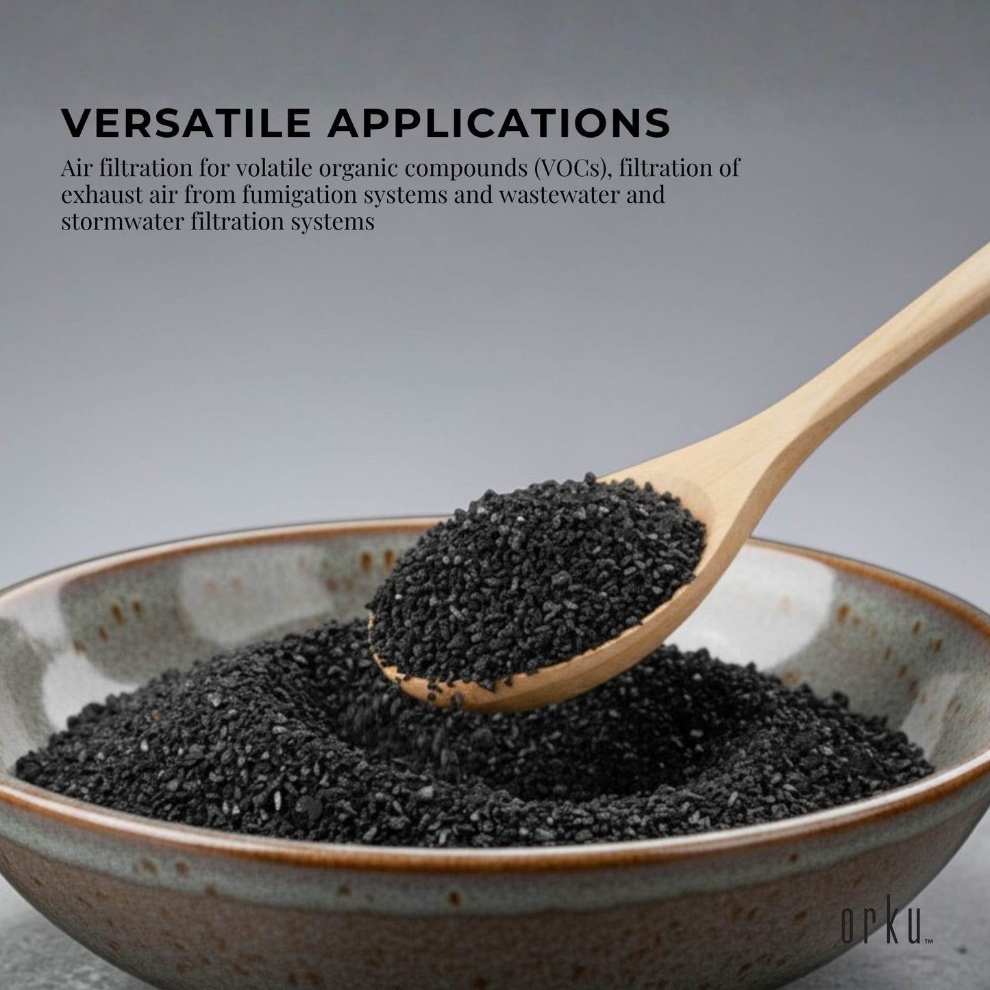 Orku Granular Activated Carbon Tubs GAC Coconut Shell Charcoal Filtration Media-4