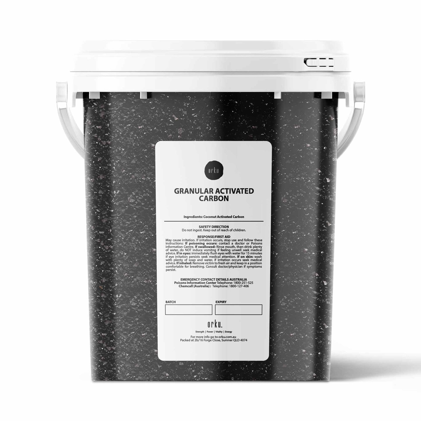 Orku Granular Activated Carbon Tubs GAC Coconut Shell Charcoal Filtration Media-5