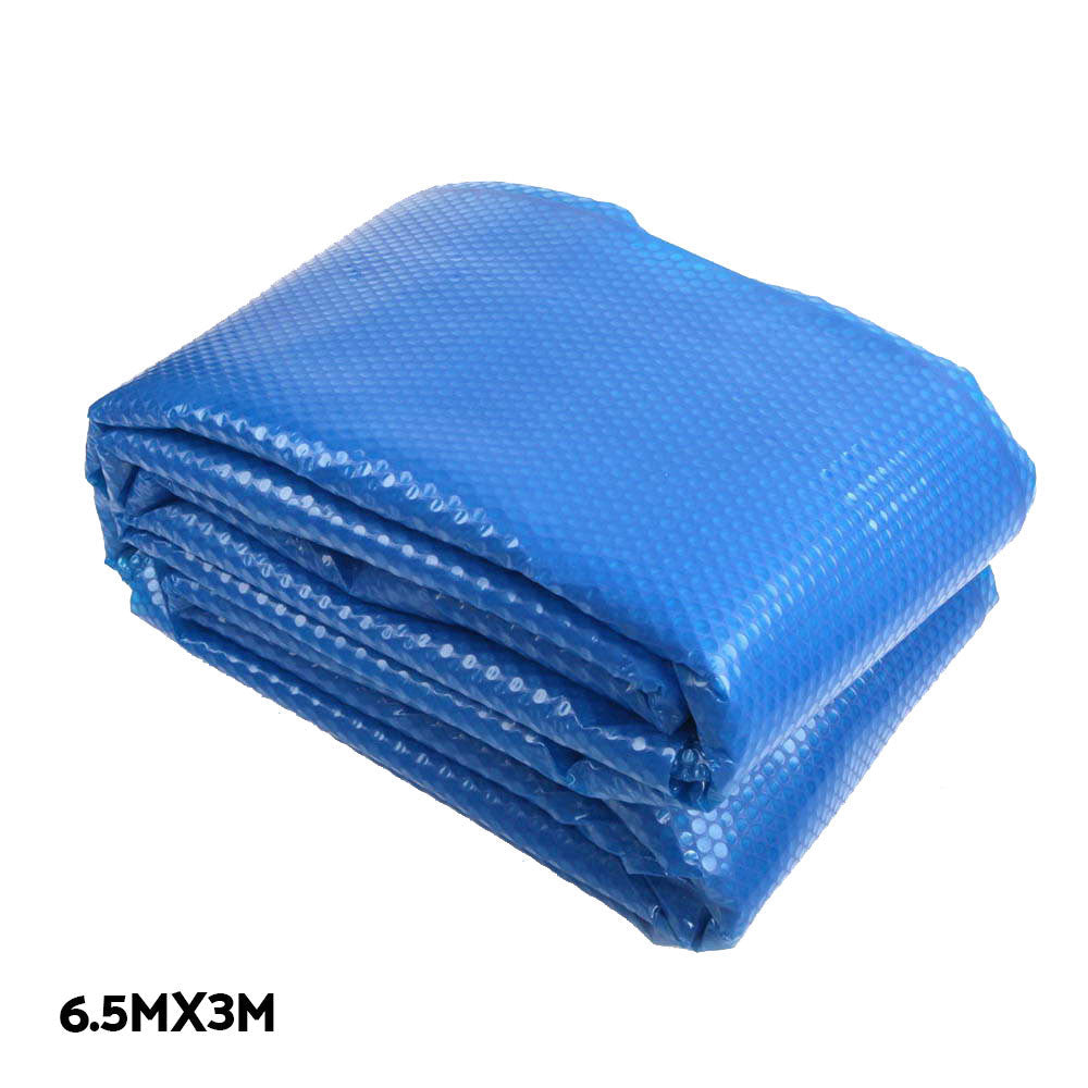 NNEDSZ  6.5x3m Pool Cover Rolloer Swimming Solar Blanket Covers Bubble Heater-3